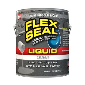 Flex Seal Liquid Rubber Sealant Coating, 1 Gallon, Clear