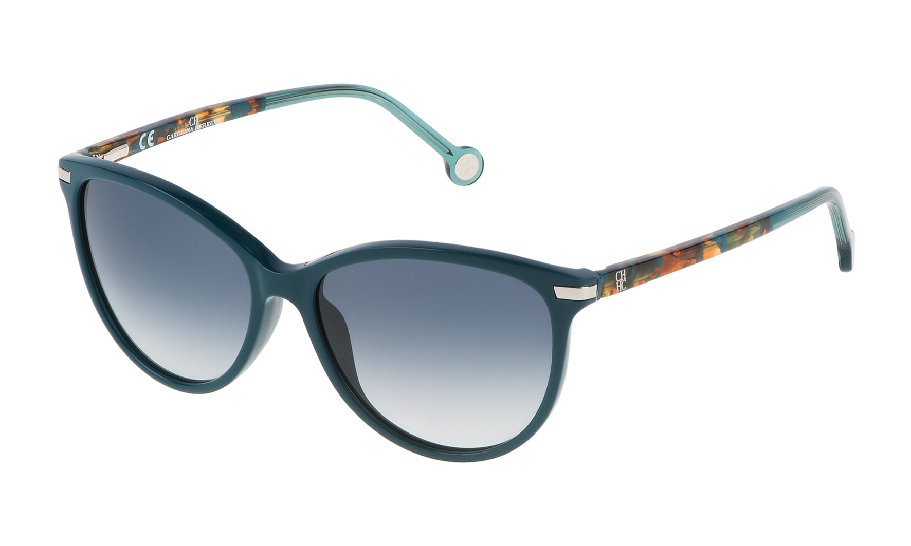 SUNGLASSES POLARIZED FASHION SUN GLASSES CAROLINA HERRERA BLUE WOMEN