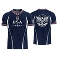 thumbnail image 2 of 2026 New United States Soccer Practice Jerseys, USA National Team Soccer Jersey Sweat Resistant Football Training Shirts, Retro Streetwear Fan Wear for Adult(Black, 2XL), 2 of 3