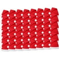 thumbnail image 1 of Gorro navideño suelto gorro navideño rojo y blanco felpa corta con puños blancos tela no tejida para talla adulto y actividades navideñas, 1 of 5