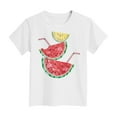 thumbnail image 4 of Gubotare Girls Shirts Girls' Shirt Puff Sleeves Loose Crewneck Summer Blouse Tee Tops (White,Size 13-14 Years), 4 of 4
