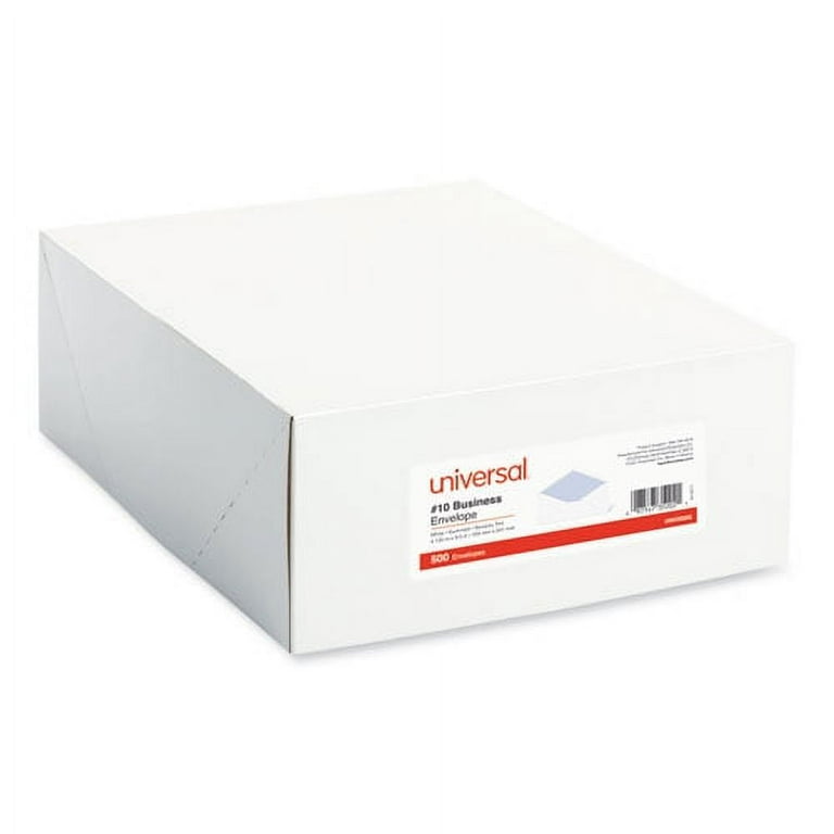 Open-Side Security Tint Business Envelope, #10, Monarch Flap, Gummed Closure, 4.13 x 9.5, White, 500/Box Open-Side Security Tint Business Envelope, #10, Monarch Flap, Gummed Closure, 4.13 x 9.5, White, 500/Box