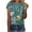 Multicolor Tops for Summer_z, variant on jtjvou Women's Short Sleeve Pullover Round Neck Blouse Trendy Fashion Floral Tops Summer Going out Tops for Teen Casual Loose Multicolor,S