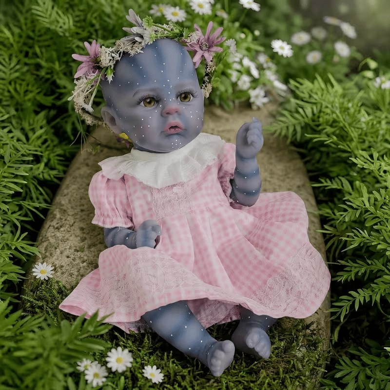 12-Inch Reborn Baby Dolls, 3D Hand-Painted Realistic Newborn Baby Doll, Soft Vinyl, Fantasy Collectible Toy for Kids, Birthday Gift