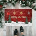 thumbnail image 1 of Custom Christmas Tree Red Truck Door Mat Holiday Rug for Festive Home, 1 of 4