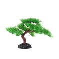 thumbnail image 1 of 1 pieza de planta acuática artificial simulada para acuario, adorno para pecera (pinos con base), 1 of 6