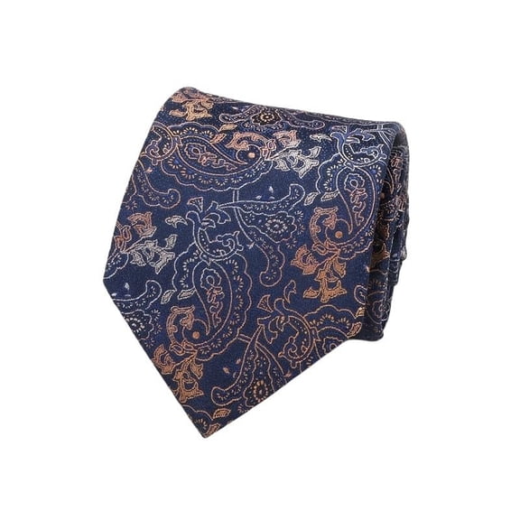 Mens 3.15inches Patterned Tie with Floral Printed Pocket Square, Casual Tie Men's Professional Formal Tie, Blue Casual Striped Tie