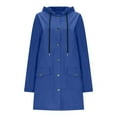 thumbnail image 4 of Women's Hooded Waterproof Windbreaker Long Length Lightweight Shell For Rainy Days Outdoor Activities, 4 of 4