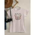 thumbnail image 3 of You Are Free To Fly Butterfly T-Shirt Women -Smartprints Designs, Female Small, 3 of 4