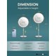 thumbnail image 3 of 10X Magnifying Makeup Mirror with Light, 8.5 Inches Double Sided Swivel-Free Vanity Mirror with height-adjustable stand, 3 of 5