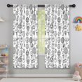 thumbnail image 5 of Blackout Kids Curtains,Doodle Sports Icons Pattern Childrens Insulated Curtains Set Of 2,Bedroom Essentials,Toddler Room Decor 42"x63", 5 of 5