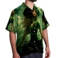 thumbnail image 2 of Saint Patrick's Day Men's Short Sleeve Spread Collar Poplin Shirt, Casual Printed Button Down Summer Beach Tops for Men, Unisex Comfortable Shirts, 2 of 6