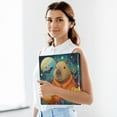thumbnail image 6 of Capybara and Pumpkins 3 Ring Hardcover Binders 1.5in Round Rings for Letter-Size Folder Paper Organizer Pockets for Office Student Recipe, 6 of 9