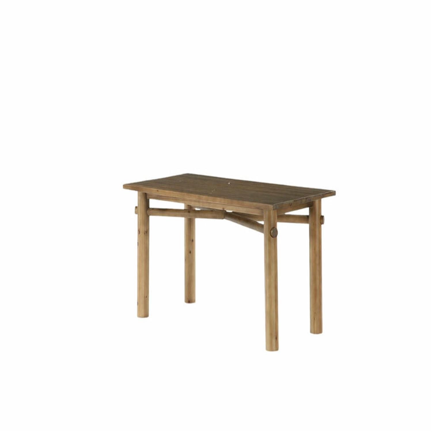 Demi Bonn 62.99" Solid Wood Farmhouse Executive Desk - Spacious Worksurface, Conference/Study Use, for Office/Study Room, Brown