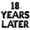 Black, variant on Letter Balloons - 18 YEARS LATER 16" Inch Alphabet Letters Foil Mylar Balloon 18th Birthday Party Banner (Gold)
