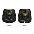 thumbnail image 3 of Pofeuu Vintage Ornate Skull Print Women's Athletic Shorts Running Workout Shorts Tummy Control Quick Dry Gym Shorts with Pockets Double layer sports shorts-XX-Large, 3 of 7