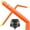 Orange, variant on Cloud 9 Inflatable Wacky Waving Tube Man with Blower, Yellow 20 ft Dancing Air Puppet with Flailing Arms