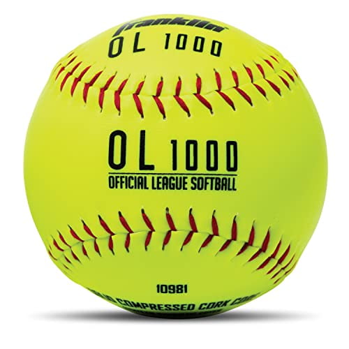 Pelotas de softball Franklin Sports de tamaño oficial - Pelo