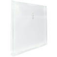 thumbnail image 2 of JAM Paper Plastic Envelopes, 13" x 13", Clear, Button String, 12 Per Pack, 2 of 4