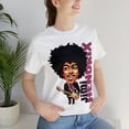 thumbnail image 4 of Jimi Hendrix Cartoon Portrait T-Shirt, Black History Icon, Vintage Music, 4 of 5