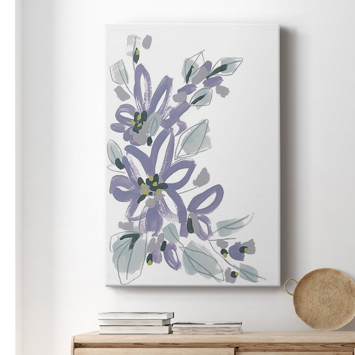 Periwinkle Patch I Premium Gallery Wrapped Canvas - Ready to Hang