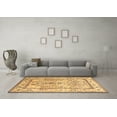 thumbnail image 3 of Ahgly Company Machine Washable Indoor Square Persian Brown Traditional Area Rugs, 7' Square, 3 of 4