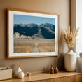 thumbnail image 4 of Utah Landscape 01 - Delta Utah Photography Desert Landscape Mountain Nature Scenic Rural Travel Poster Oak Framed Wall Art Print 5 x 7 inches, 4 of 6