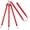 red, variant on 3 Dog Leash No Tangle, Double Triple Multi Dog Leash for 2 or 3 Dogs, Detachable Nylon Climbing Rope, 360° Swivel Coupler Lead for Small Medium Large Pets