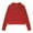 Red, variant on KAUOD Girls Cropped Pullover Sweatshirts Plain Preppy Half Zip up Collar Hoodie Sweatshirts Kids School Casual Tops Clothes