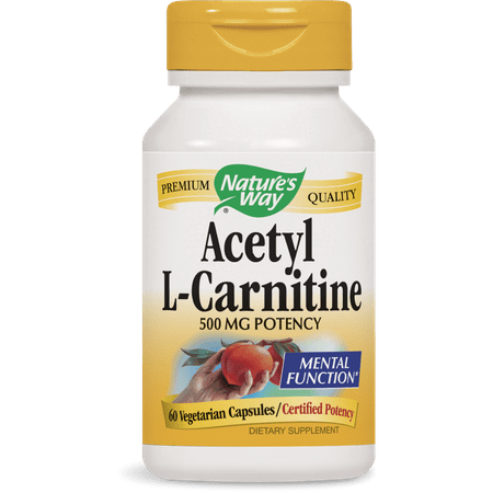 Nature's Way Acetyl L-Carnitine Vegetarian Capsules, 60 (Best Way To Take L Carnitine For Weight Loss)