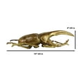 thumbnail image 5 of Ebros Large Gold Leaf Resin Hercules Beetle Wall Sculpture Table Decor Figurine, 5 of 8