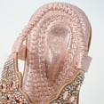 thumbnail image 6 of REDARER Girl Princess Sandals Rhinestone Slingback Sandals Elastic Ankle Strap Casual Bohemian Beach Shoes,Size 11-11.5 Years, 6 of 9