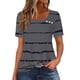 thumbnail image 4 of Usted Es Más Que una Camisa de Puntuación de Prueba, de Moda Casual Impreso Botón de Manga Corta Cuello en V para las Mujeres, 4 of 5