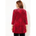 thumbnail image 2 of Catherines Women's Plus Size Anywear Velvet Burnout Cascade Cardigan, 2 of 4
