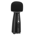 thumbnail image 2 of Micrófono Bluetooth L868, micrófono de mano con luz LED para fiesta en casa, entrevista en coche, discurso negro, 2 of 5