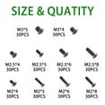 thumbnail image 3 of Necvior Micro Screws Hand Set of 300pcs Self Tapping Screws for Electronics & Crafts, 3 of 8