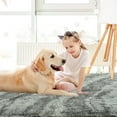 thumbnail image 4 of Arogan 4x6 Feet Area Rugs for Living Room Bedroom, Grey Soft Fluffy Shaggy Bedside Carpet, Machine Washable Indoor Floor Rug for Kids Home Decor Aesthetic, 4 of 8