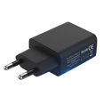 thumbnail image 1 of Cargador de viaje universal de 5V 2A Enchufe de la UE Teléfono móvil certificado Enchufe del adaptador de corriente del cabezal de carga USB Kearding PJ6418-02, 1 of 2