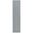 thumbnail image 6 of SAFAVIEH Beach House Rosario Geometric Indoor/Outdoor Area Rug, Light Grey/Charcoal, 8' x 8' Square, 6 of 10