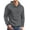 Dark Grey, variant on Men's Pullover Hoodies Plaid Jacquard Long Sleeve Drawstring Hipster Casual Hooded Sweatshirts with Kanga Pockets
