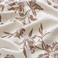 thumbnail image 5 of Alishomtll Floral Curtains for Living Room Farmhouse Country Linen Curtains Light Filtering Window Drapes,Brown ,52"x84", 2 Panels, 5 of 11