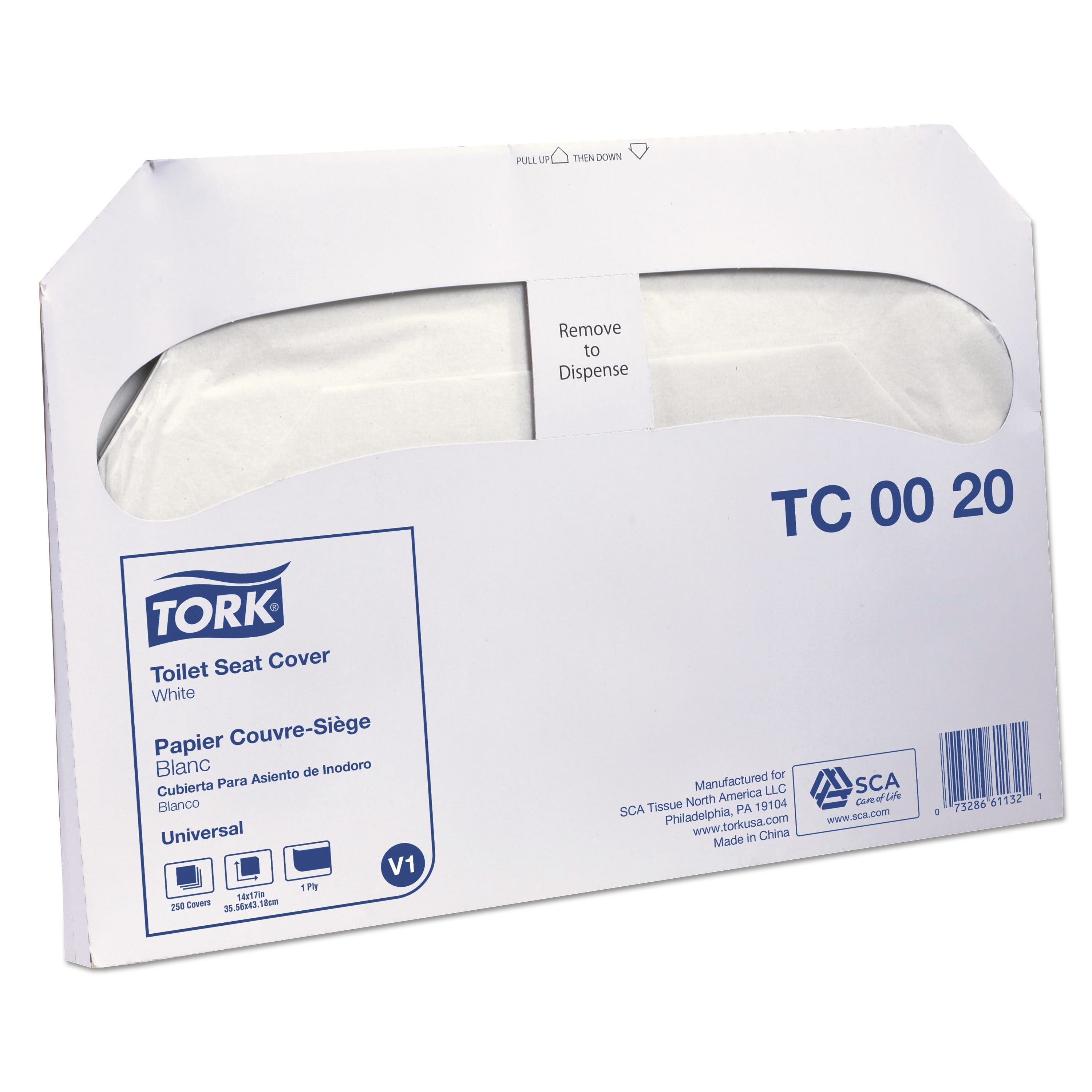 Tork Toilet Seat Cover, 14.5" x 17", White, 20/Carton TRKTC0020