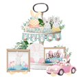 thumbnail image 4 of JHEHF Spring Happy Easter Tray Decor Farmhouse Wooden Bunnies Table Centerpiece Signs Spring Easter Home Decoration for Table Holidays Kitchen, 4 of 8