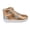 Copper/Glam Argent, variant on Old Soles Girl Starling High Top Leather Sneaker