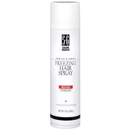 Salon Grafix Professional Freezing Hair Spray Styling Mist Mega Hold 10.0 oz.(pack of 6)