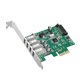thumbnail image 1 of Adaptador de Tarjeta de expansión Pcie Hub USB 3.0 4 puertos YONGSHENG, 1 of 3