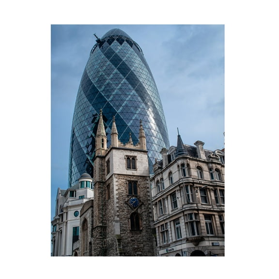 Canvas Wall Art - Rodrigo Marin 'Then And Now' Wall Art for Living Room, Bedroom, or Office Décor by Trademark Fine Art - 14 x 19 Inches