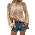 thumbnail image 4 of Txlixc Blusa de mujer, pullover holgado de manga larga Txlixc moda, 4 of 9