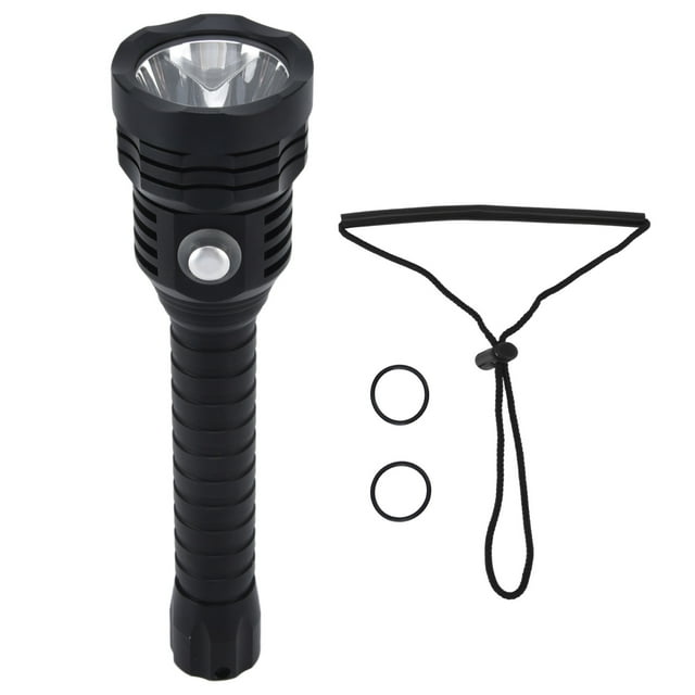 Linterna de buceo, luz de buceo 10000LM XHP70 Luces subacuáticas Luz de buceo Funcionalidad inteligente Jadeshay A