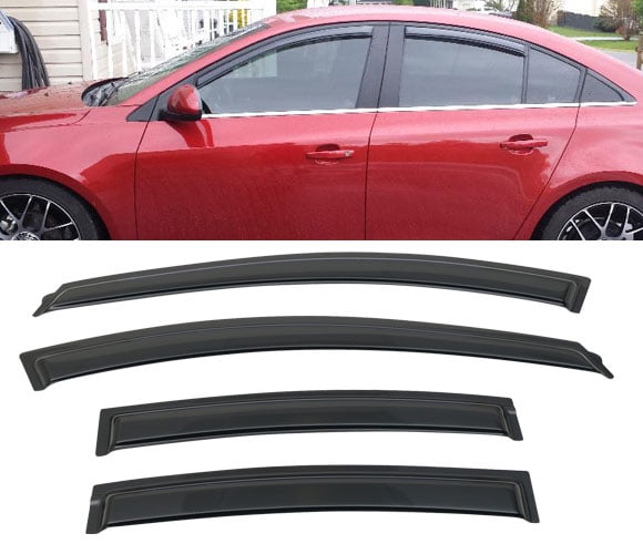 5pcs Out-Channel Visor Rain Guards Sunroof Combo Chrysler Sebring 2007-2010